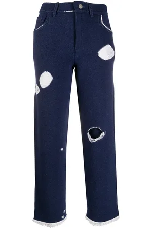 Barrie Pantalon ample à effet de denim