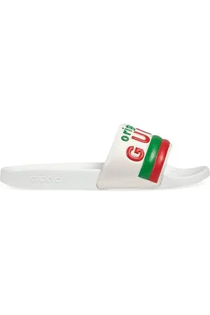 Blanches Tongs Claquettes Gumbies pour Homme chez Gucci