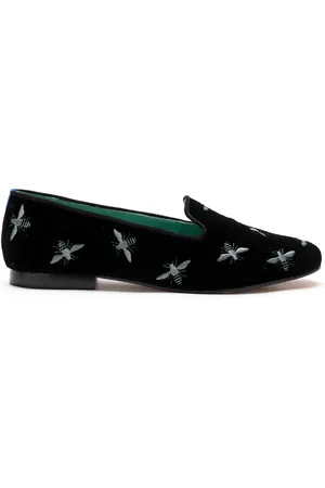 Blue Bird Mocassins à broderies