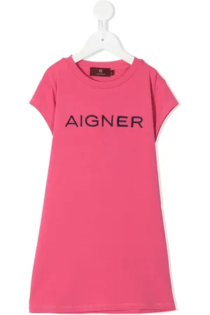 Aigner Robe à logo brodé