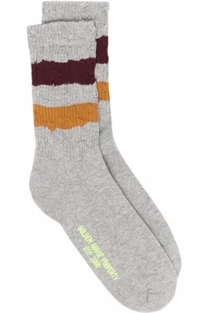 Golden Goose Chaussettes à bords rayés