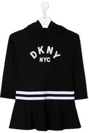DKNY Robe-hoodie à logo imprimé
