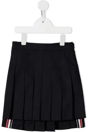 Thom Browne Minijupe Super 120s en serge à design plissé