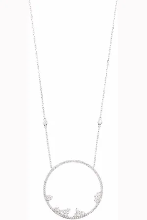 DJULA Collier en or blanc 18ct serti de diamants