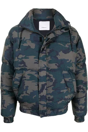 Ports V Veste Heart Earth matelassée à motif camouflage