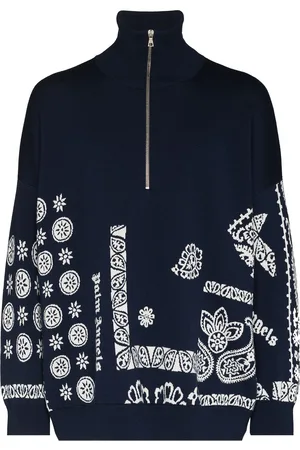 Palm Angels Pull à motif cachemire en intarsia