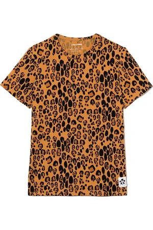 Mini Rodini T-shirt à imprimé léopard