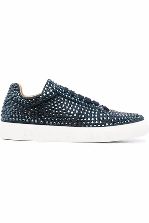 Philipp Plein Baskets lacées à ornements strassés