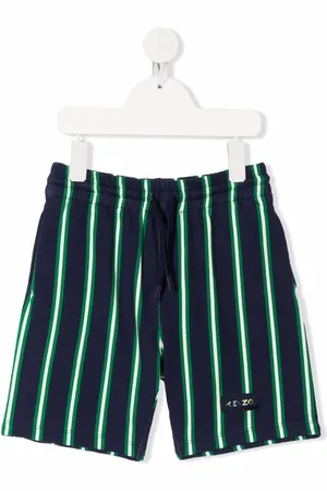 Kenzo Short rayé à patch logo