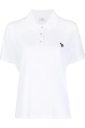 Paul Smith Polo en coton à patch zèbre