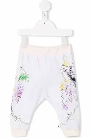 Molo Pantalon de jogging en coton biologique à fleurs