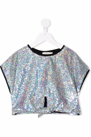 Le pandorine Haut noué à sequins brodés