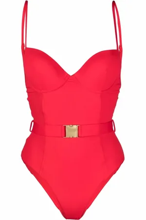 Noire Swimwear Maillot de bain à taille ceinturée