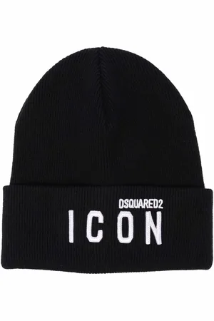 Dsquared2 écharpe en maille nervurée à logo brodé
