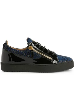 Giuseppe Zanotti Baskets en cuir à imprimé graphique
