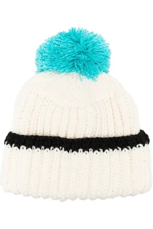 Patou Bonnet en maille à pompons