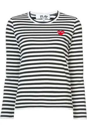 Comme des Garçons T-shirt rayé à manches longues