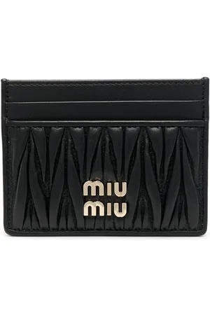 Miu Miu Porte-cartes à effet tressé
