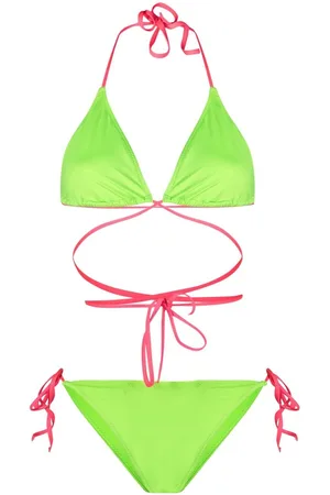 Noire Swimwear Bikini Tanning à détail noué