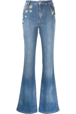 ERMANNO SCERVINO Jean évasé à broderies