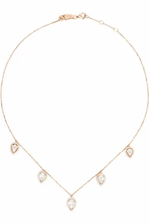 DJULA Collier ras-du-cou 5 Poires en or 18ct serti de diamants
