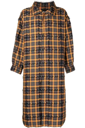 Off-Duty Manteau frangé Urdu à carreaux