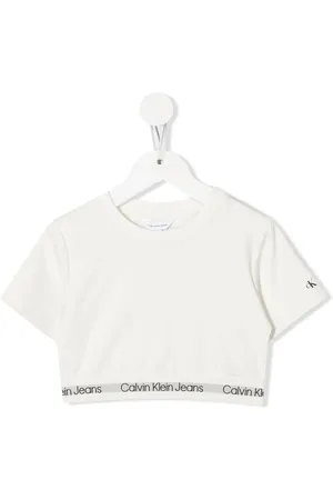 Calvin Klein T-shirt crop à logo imprimé