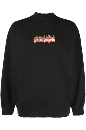 Palm Angels Sweat effet-usé à logo Burning imprimé