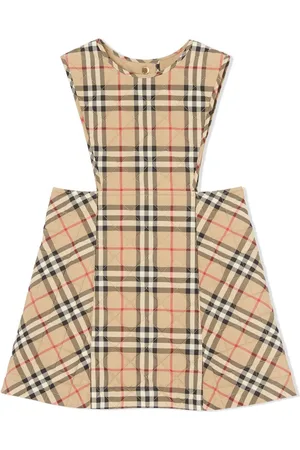 Burberry Robe matelassée à carreaux