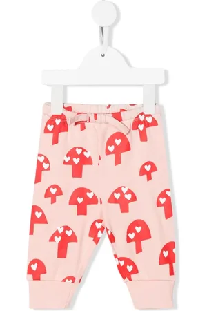 Stella McCartney Pantalon en coton biologique à imprimé graphique