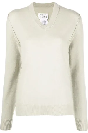 Maison Margiela Pull en cachemire à col v