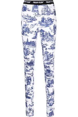 Philipp Plein Legging brodé à taille haute