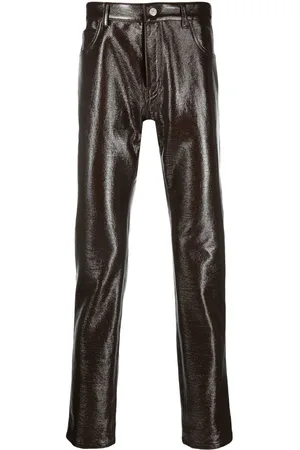 Courrèges Pantalon fuselé à effet de brillance
