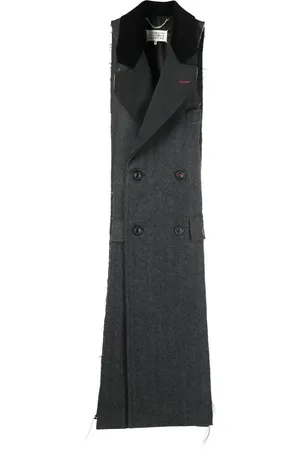 Maison Margiela Manteau sans manches Spliced à boutonnière croisée