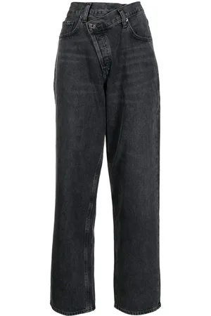 AGOLDE Jean droit à taille haute