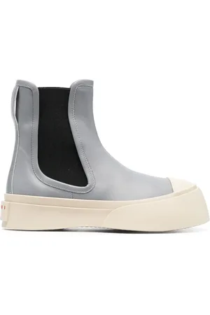 Marni Bottes chelsea en cuir verni