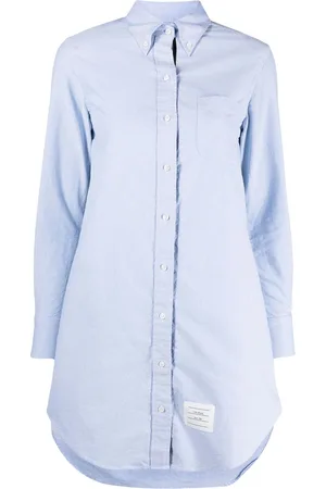 Thom Browne Robe-chemise à détail tricolore