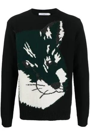 Maison Kitsuné Pull Fox Head en jacquard