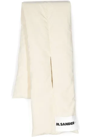 Jil Sander écharpe matelassée à patch logo