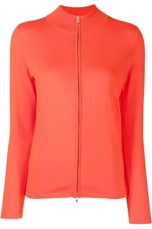 N.PEAL Cardigan zippé à rayures latérales