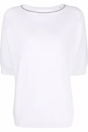 Fabiana Filippi T-shirt à ornements métalliques