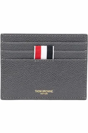 Thom Browne Porte-cartes à rayures RWB