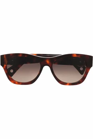 Lanvin Lunettes de soleil à effet écaille de tortue