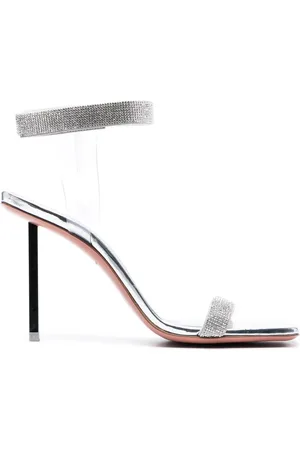 Amina Muaddi Sandales Rih 95 mm à ornements en cristal