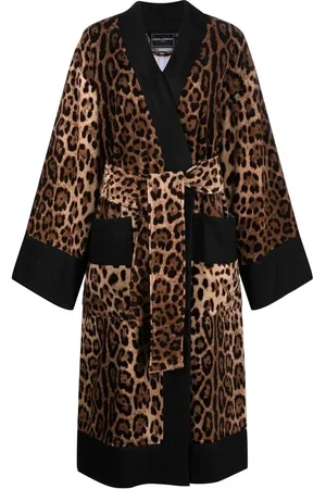 Dolce & Gabbana Peignoir à imprimé léopard