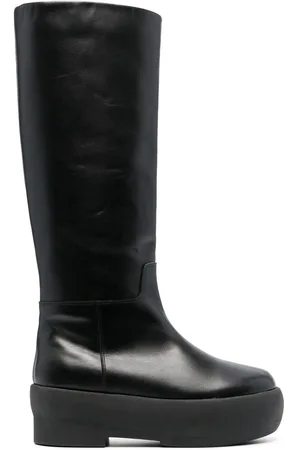 Gia Borghini Bottines en cuir à semelle plateforme