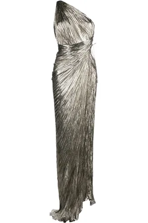 MARIA LUCIA HOHAN Robe longue Jolene à design plissé