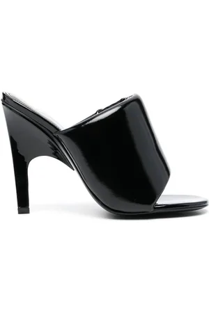 The Attico Mules Rem 100 mm en cuir verni