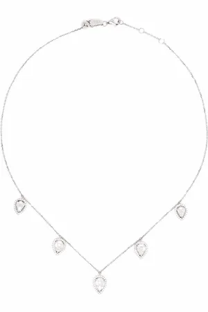 DJULA Collier ras-du-cou en or blanc 18ct serti de diamants