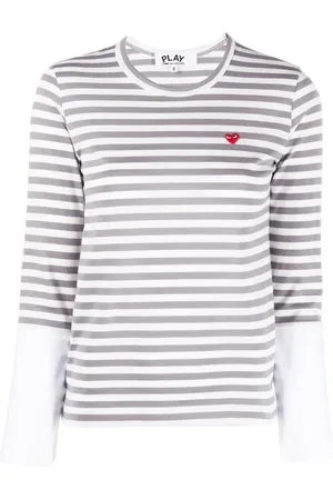 Comme des Garçons T-shirt rayé à manches longues
